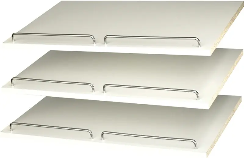 Easy Track 5/8 In. H X 24 In. W X 14 In. L Chrome Shoe Shelves
