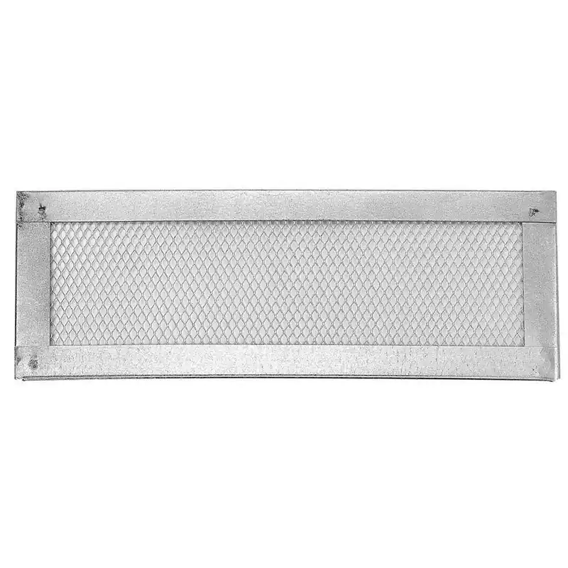 Flat-Screen Vent, Galvanized Steel, 16 X 6-In.