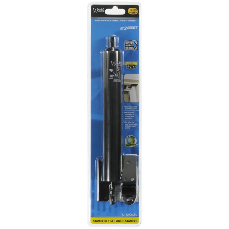 Screen Door Closer, Pneumatic, Black