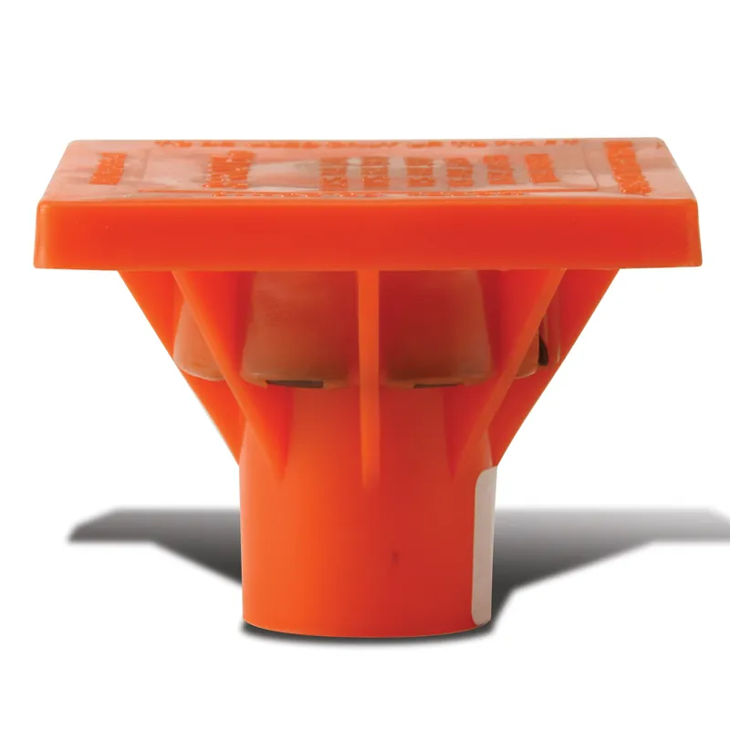 Square Head Orange Rebar Cap - Osha Approved Plastic Safety Accessory