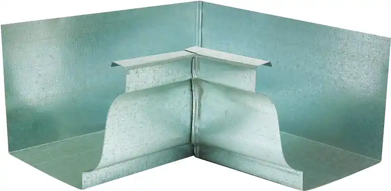 Amerimax 5 In. H X 7.5 In. W X 5 In. L Metallic Galvanized Steel K Inside Miter