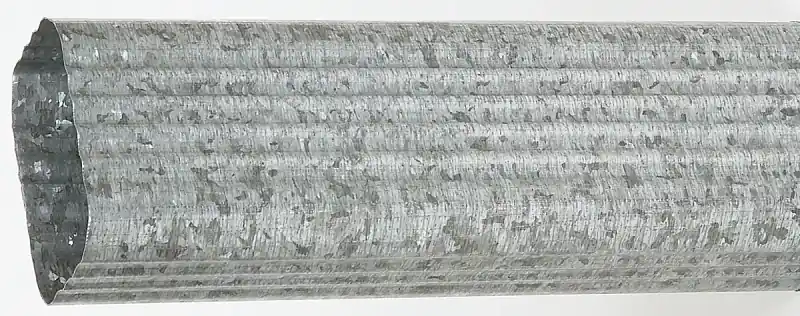 Gutter Downspout, Mill Finish Galvanized Steel, 2 X 3 In. X 10 Ft.