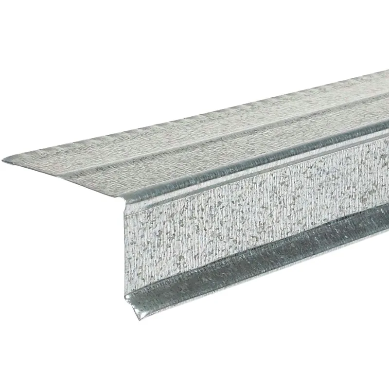 Drip Edge, Standard Mill Finish, Galvanized, 1.5 X 1 In. X 10 Ft.