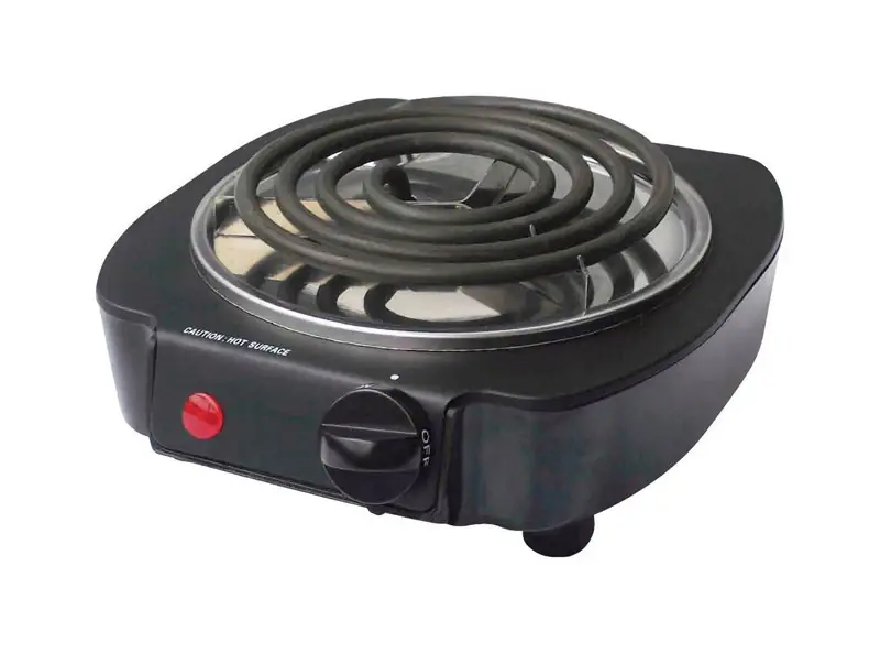 1 Burner Table Top Burner, Model Bc-93525, 1000 Watt, Black