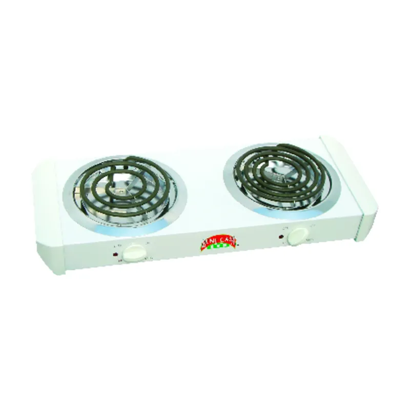 2 Burner Electric Buffet Range With Dual Temperature Controls And Stainless Steel Design