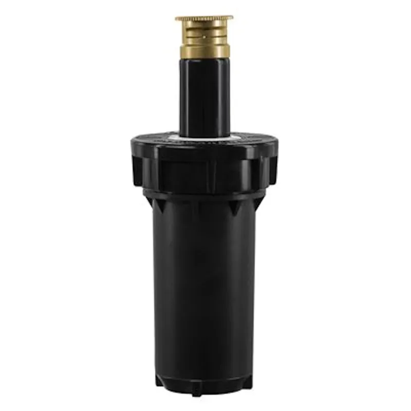 Pro Series Sprinkler Head, Pressure Regulated, Half Pattern Twin Spray, Brass Nozzle, 2-In. Pop-Up