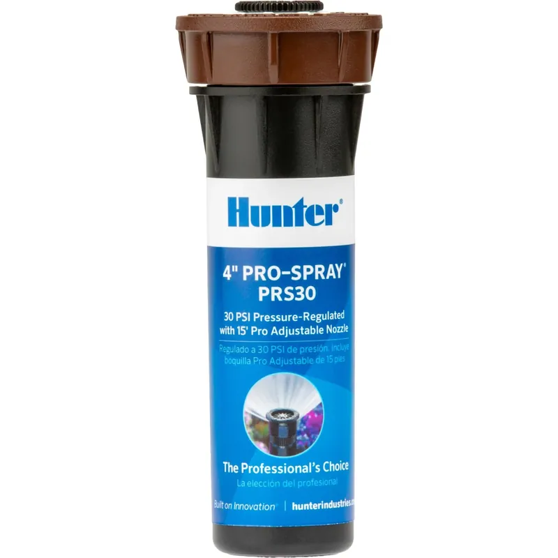 Hunter Pro-spray 4 In. Pressure Regulated Sprinkler With 15 Ft. Radius Adjustable Nozzle