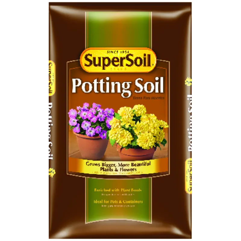 Supersoil Flower And Plant Potting Soil 1 Cubic Foot - Enriched For Healthy Growth