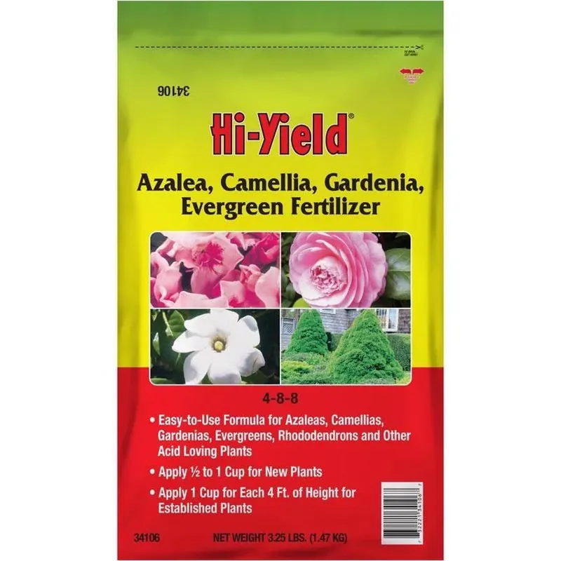 Hi‑Yield 3.25 lb Granular Plant Food – 4‑8‑8 NPK For Azaleas, Camellias, Gardenias & Evergreens