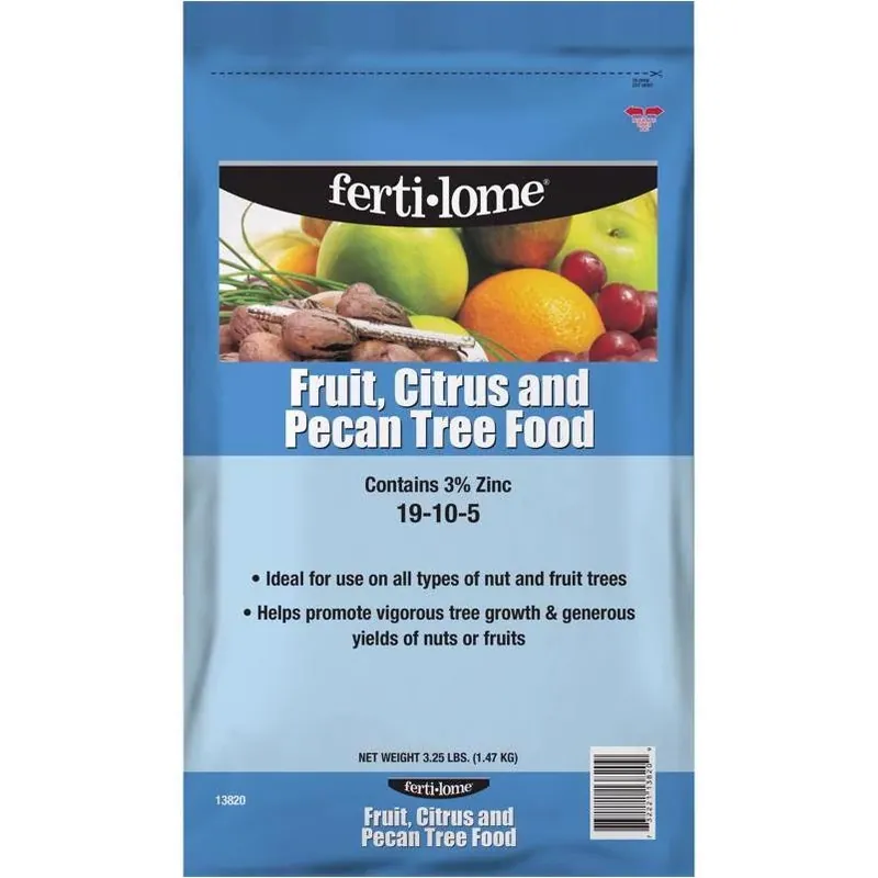 Ferti‑lome 3.25 lb 19‑10‑5 Balanced Tree & Shrub Fertilizer – Ideal For Fruit, Citrus & Pecan With Zinc Boost