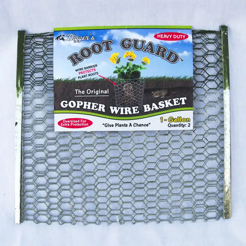 Digger‘s Root Guard 13.5 In. H X 13 In. W X 0.3 In. D Silver Coated Wire Gopher Wire Basket