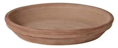 Deroma 6.9 In. D Clay Plant Saucer Brown