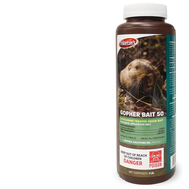 Martin‘s Gopher Bait 50 Toxic Bait Granules For Gophers And Moles 1 Lb 1 Pk
