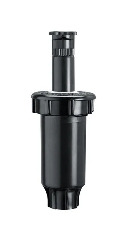 Orbit 400 Series 2‑Inch Black End‑Strip Pop‑Up Sprinkler – 15‑Ft Throw