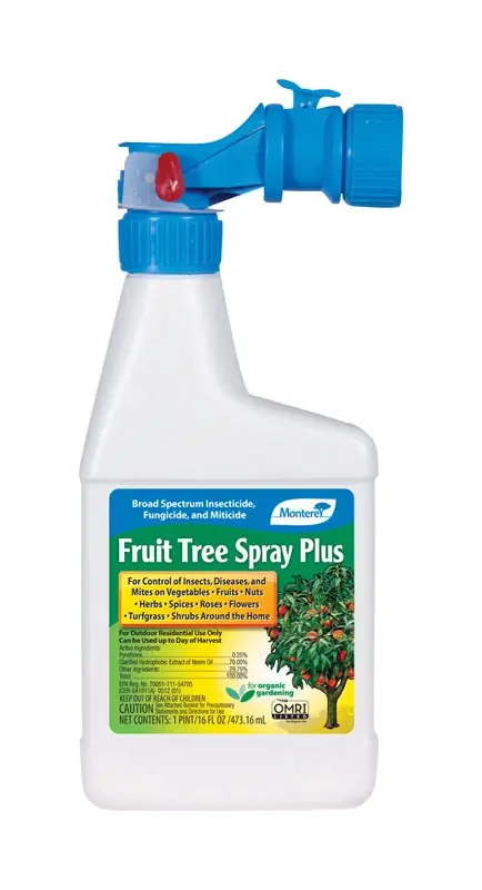 Organic Fruit Tree Insecticide, Fungicide, Ready-to-Spray, 1-Pt.