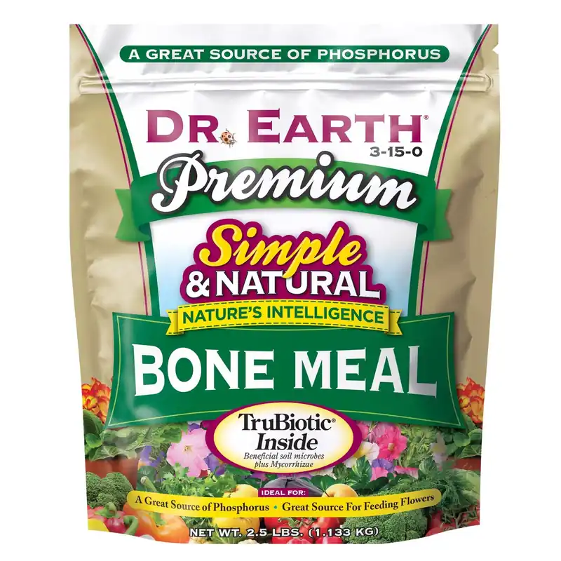 Bone Meal Organic Fertilizer, 3-15-0, 2.5 Lb. Box
