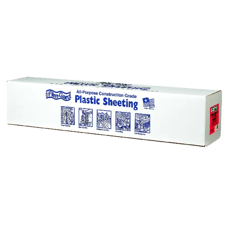 Film-Gard Plastic Sheeting 6 Mil X 6 Ft. W X 100 Ft. L Polyethylene Black 1 Pk