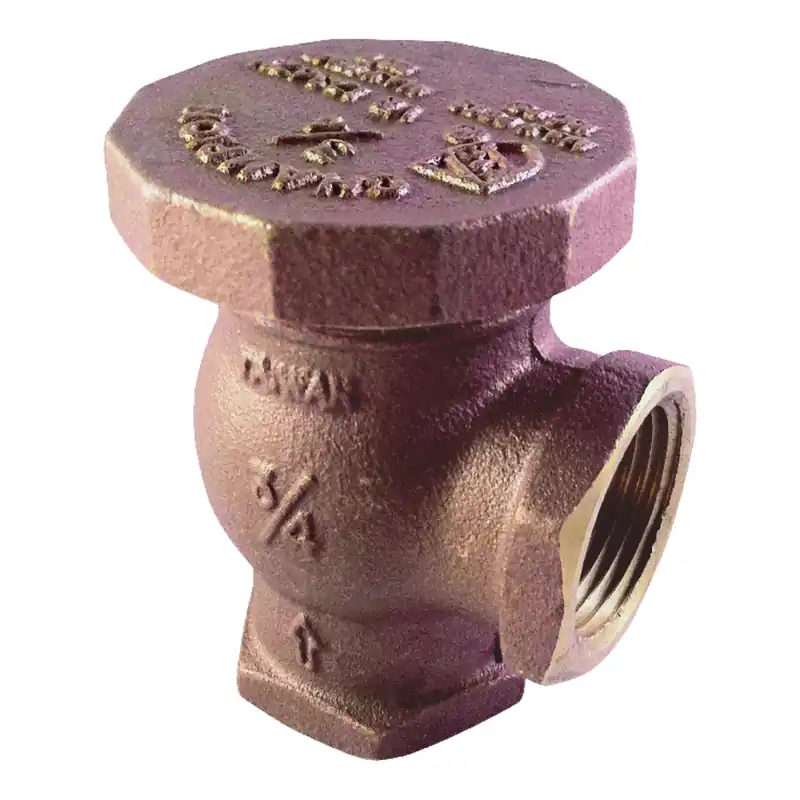 3/4 In. Brass Angle Valve - 150 Psi For Back-flow Protection