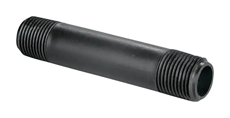 Sprinkler Riser, Gray PVC, 1/2 X 8 In.