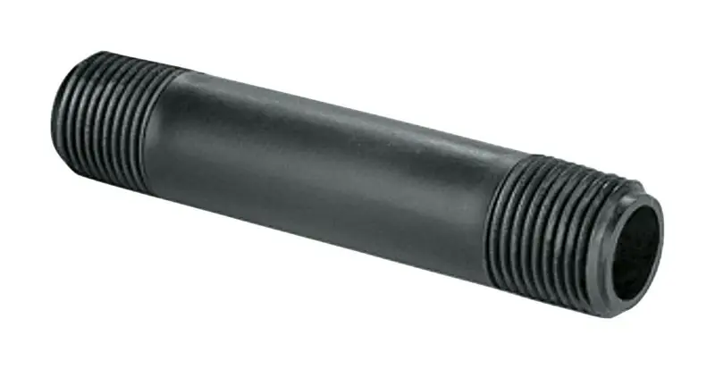 Underground Sprinkler PVC Riser, Molded Gray, 3/4 X 12-In.
