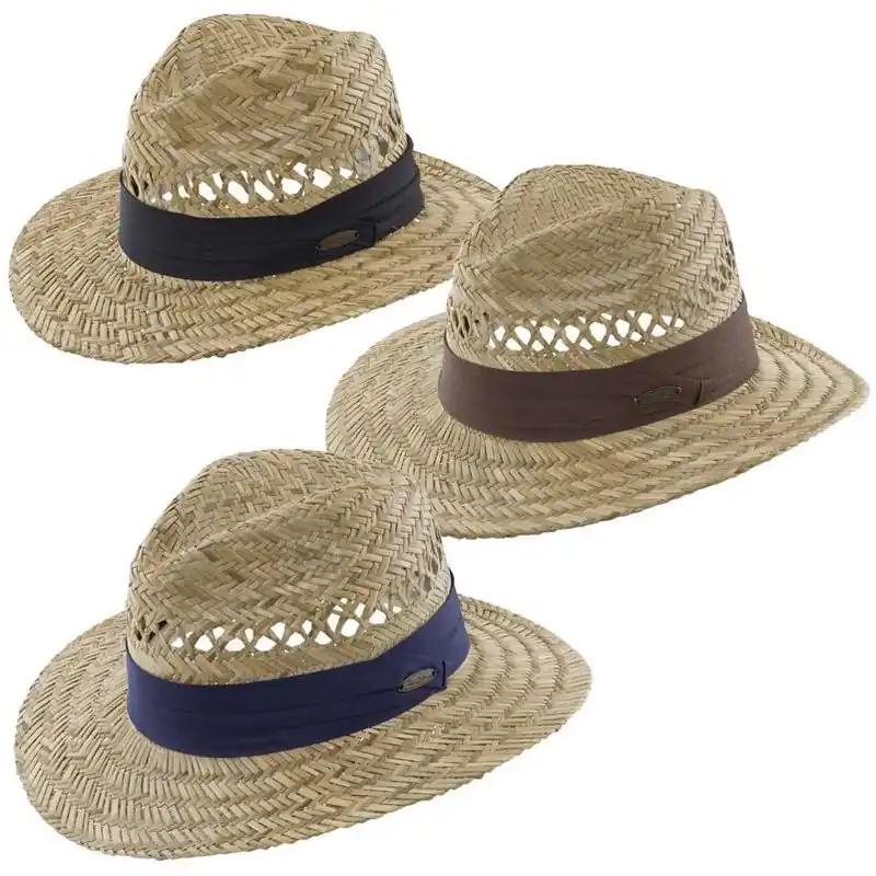 Panama Jack Safari Straw Hat – One Size, Assorted Colors