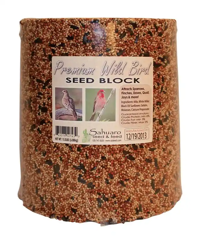 Sahuaro Seed Bird Food Block 15 Lb