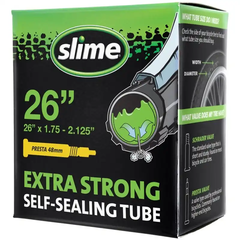 Slime Smart Tube 26 In. Rubber Bicycle Inner Tube 1 Pk