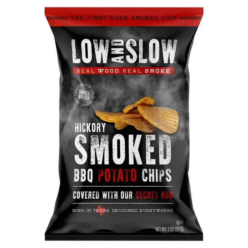 Low & Slow Hickory‑Smoked BBQ Potato Chips – 2 oz Bag