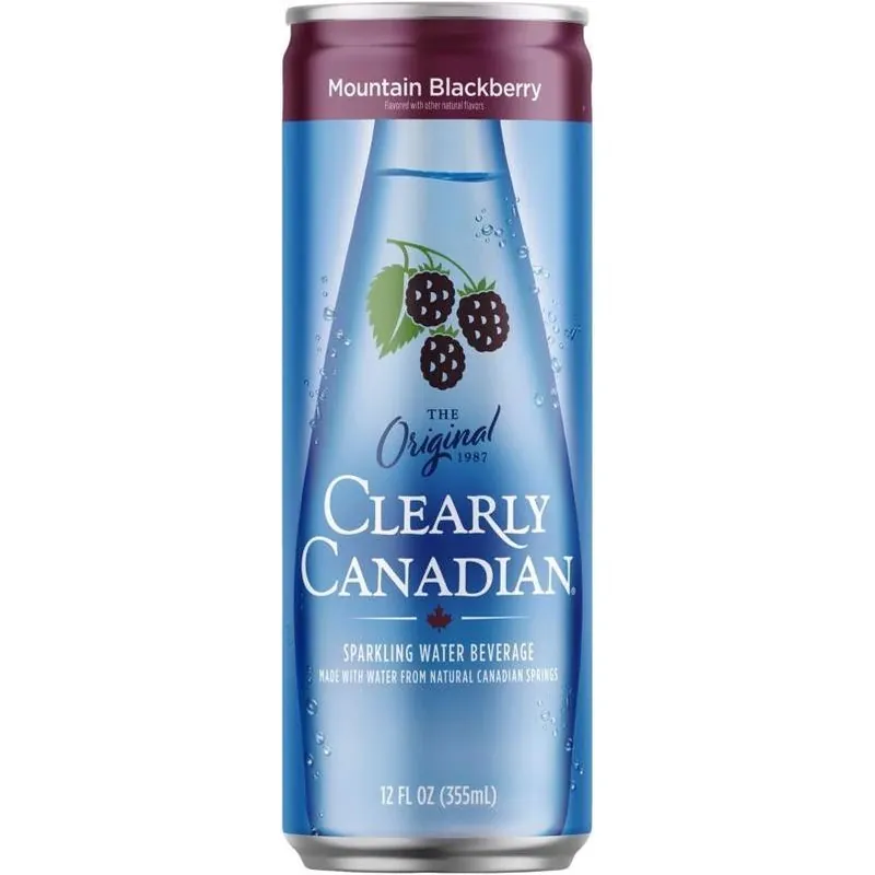 Clearly Canadian Blackberry Sparkling Spring Water – 12 oz Can (Single Pack)