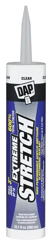 Extreme Stretch Premium Urethanized Sealant, Clear, 10.1-oz.