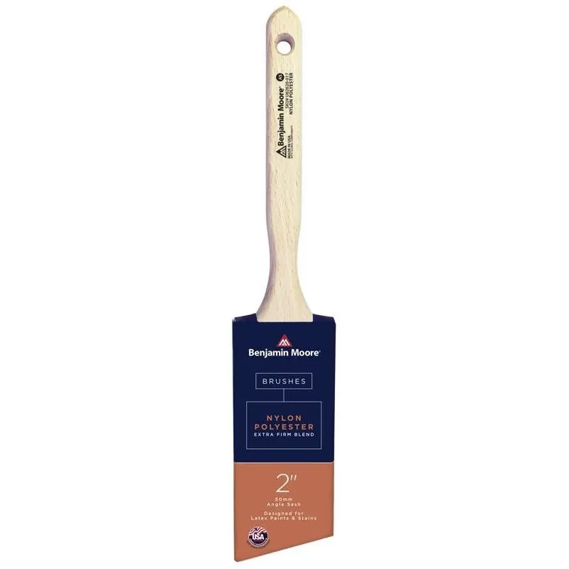 Benjamin Moore 2‑Inch Extra Stiff Angle Sash Paint Brush – Professional Trim Finishing Tool