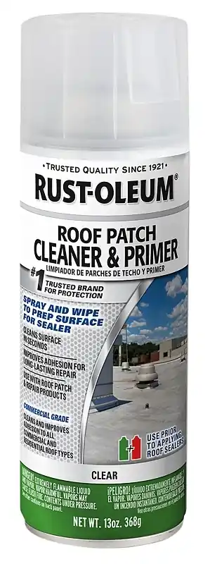 Roof Patch Cleaner & Primer, Spray, Clear, 12-oz.