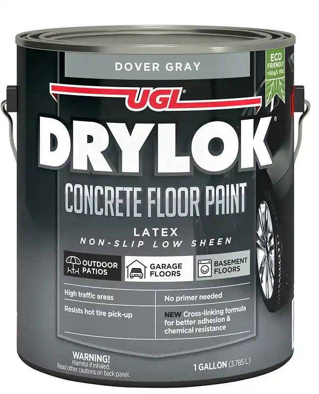 Drylok Flat Dover Gray Latex-Based Latex Concrete Floor Paint 1 Gal