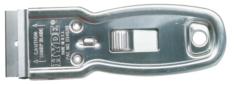 1.5 Inch Wide Steel Single-edge Glass Scraper With Ergonomic Design