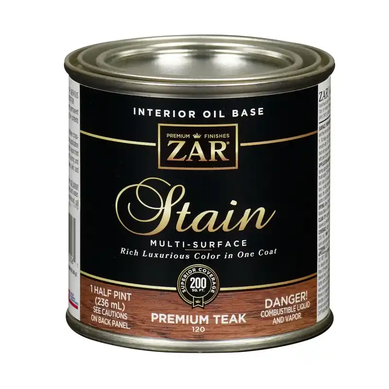 Interior Wood Stain, Premium Teak, 1/2 Pt.
