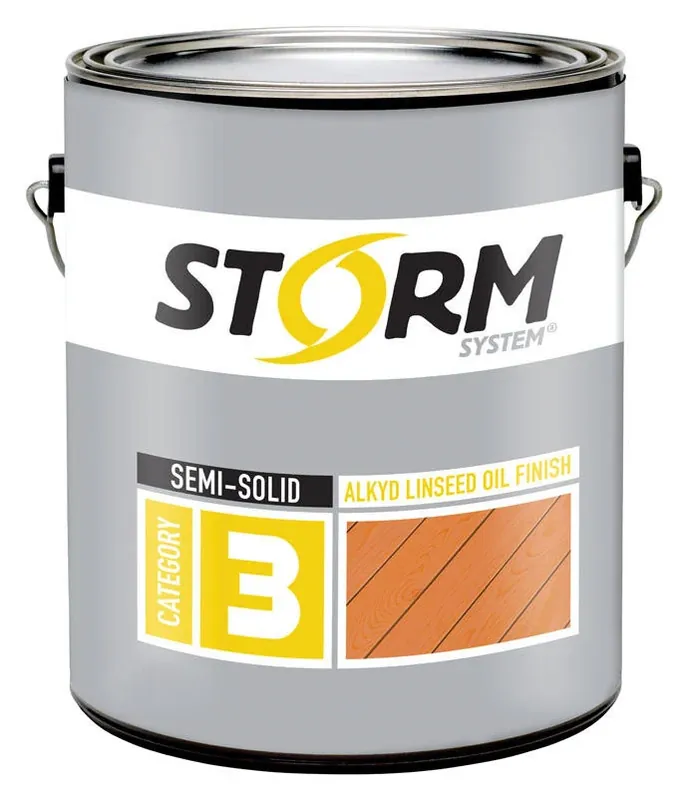 Storm System 1‑Gal Semi‑Solid Clear Oil‑Based Exterior Penetrating Stain – Tintable & UV‑Resistant