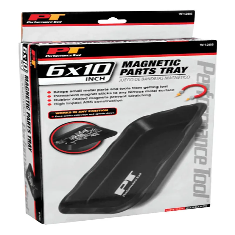 Performance Tool Ptl-w1285 10 In. L X 6 In. W Black Magnetic Parts Tray