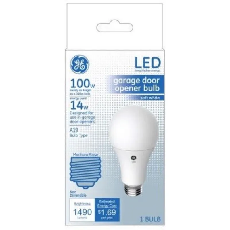 LED Relax Light Bulb, A19, Garage, Frosted Soft White, 1490 Lumens, 14 Watt