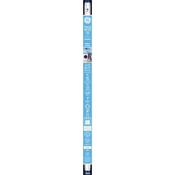LED Linear Tube, T8, Daylight, 800 Lumens, 8 Watt, 24 In.