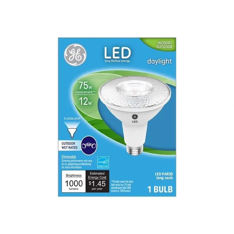 LED Flood/Security Bulb, Par30, Daylight, Long Neck, 1000 Lumens, 12 Watt