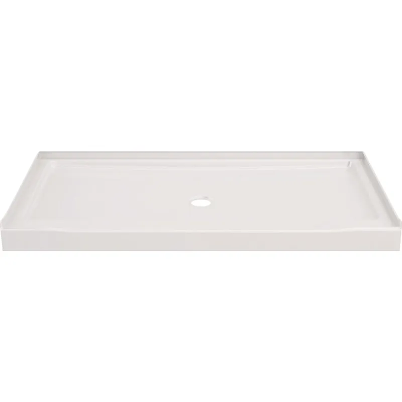 Classic 500 Shower Base, Center Drain, Gloss White, 60 X 32 In.