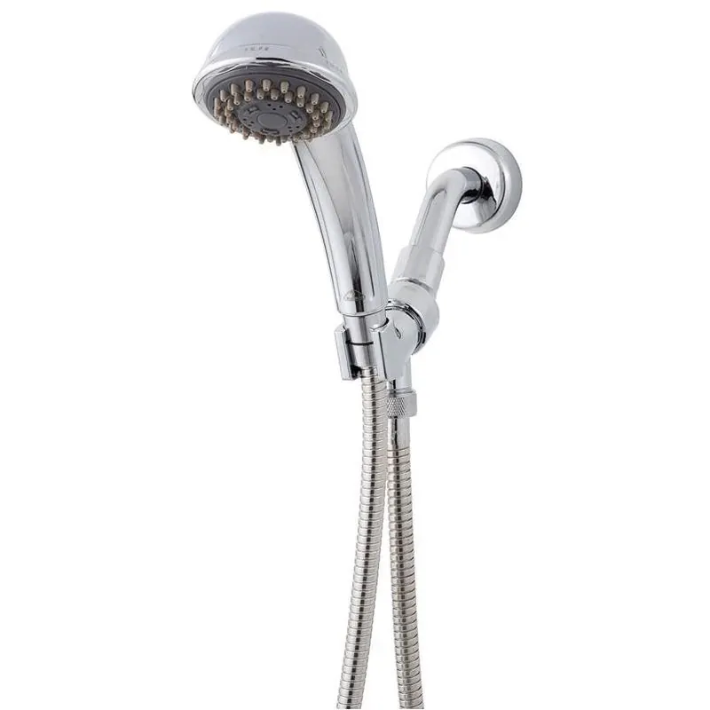 Whedon Flow Pro Polished Chrome Handheld Showerhead – 3 Spray Settings, 2 GPM Water‑Saving