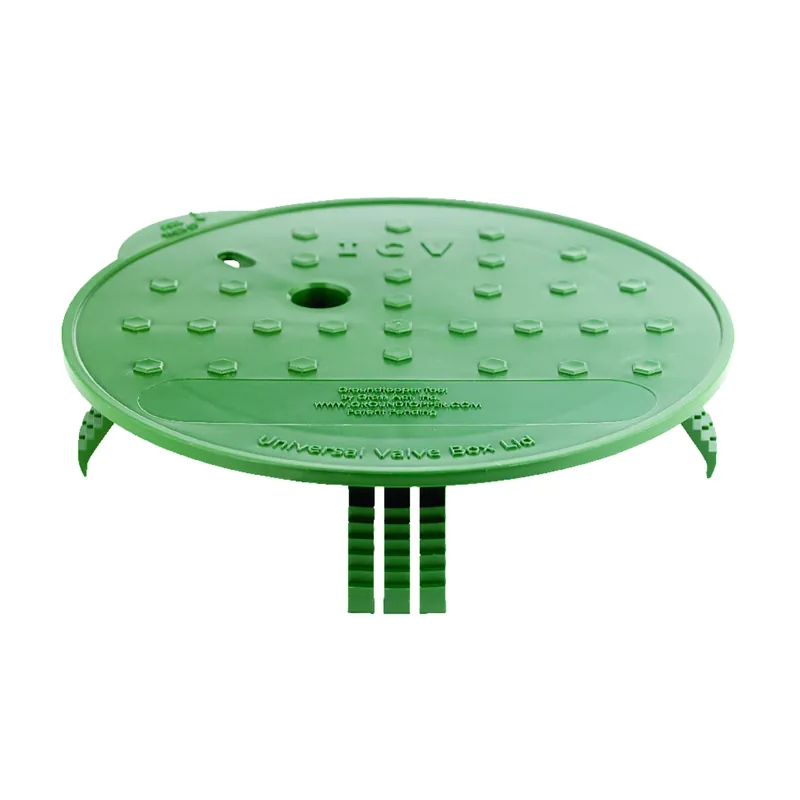 Universal Valve Box Lid 10 3/4 In. W X 2 3/8 In. H Green Pvc