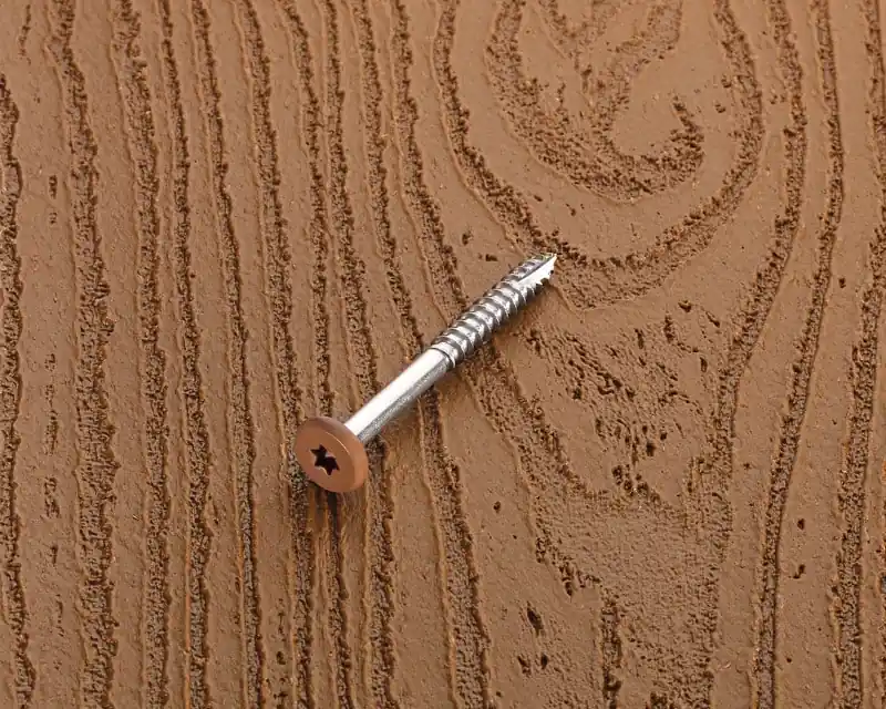 Starborn Deckfast No. 9 X 1-7/8 In. L Brown Star Pan Head Fascia Screws 100 Pk