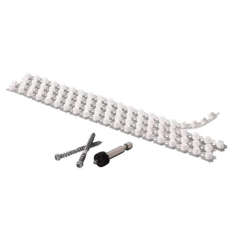 Kleer Cortex 7 2‑Inch Hex‑Drive Trim Screws With White Plugs