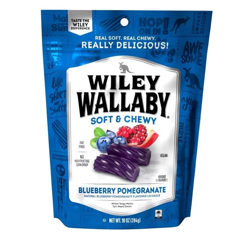 Wileys Blueberry Pomegranate Licorice Candy 10 Oz