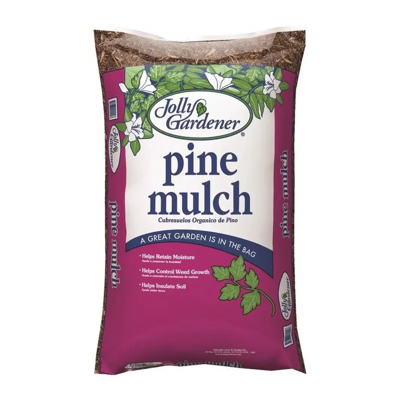 Jolly Gardener 2‑Cubic‑Foot Natural Pine Mulch – Premium Organic Ground Cover