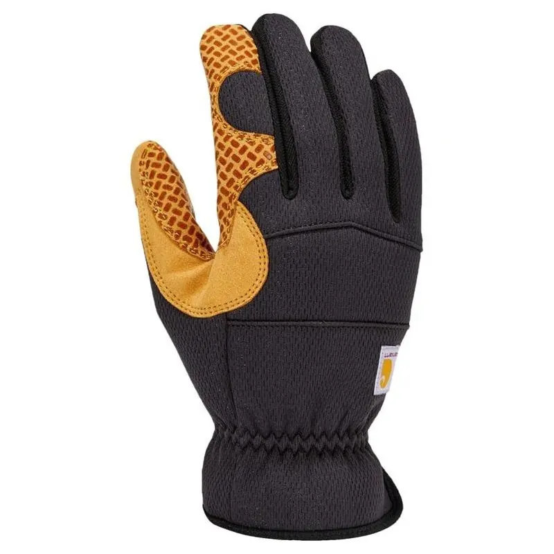 Carhartt Men‘s XL Indoor/Outdoor Grip Gloves – Black/Yellow