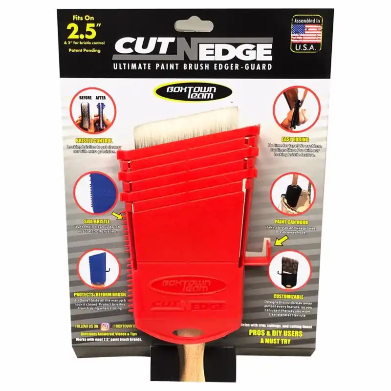Cut-N-Edge Ultimate Paint Brush Edger & Guard, Fits 2.5 In. Brushes