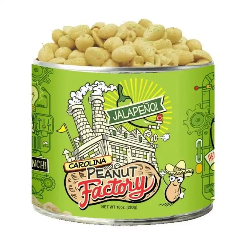 Spicy Jalapeño Peanut Crunch – 10 oz Canned Snack By 1 in 6